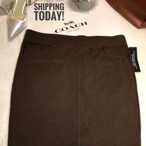 LIVERPOOL JEANS COMPANY WREN OLIVE Skirt Sz 12